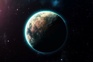 Obraz na płótnie Canvas planet in space, Science Fiction Planet. Generative AI