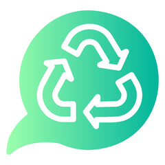 message gradient icon