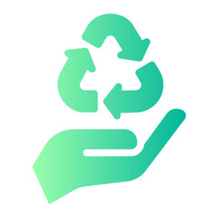 recycle gradient icon