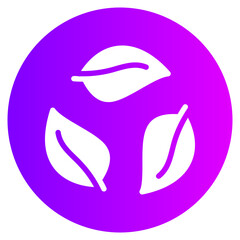 leaves gradient icon
