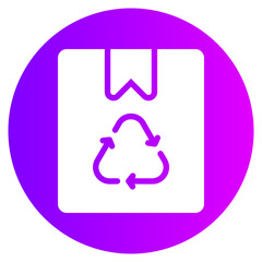 packaging gradient icon