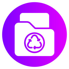 recycle gradient icon