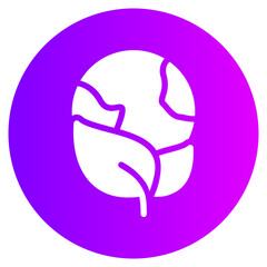 save the planet gradient icon