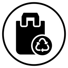 recycle glyph icon