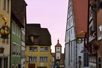 Fototapeta na wymiar Altstadt Rothenburg ob der Tauber, Baden-Württemberg