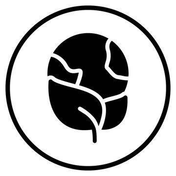 save the planet glyph icon
