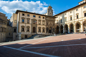 Fototapeta na wymiar Em Arezzo na Toscana