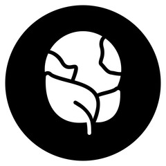 save the planet glyph icon