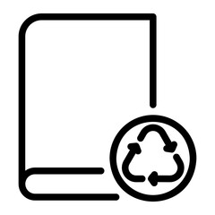 recycling line icon