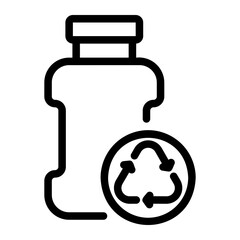recycling line icon