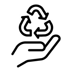 recycle line icon