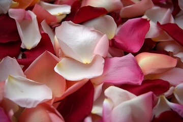 Fototapeta na wymiar rose petals. Generative AI