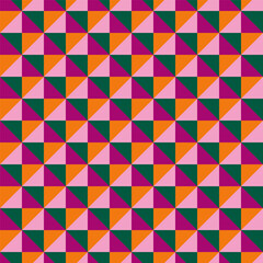 Seamless pattern made of colorful rectangles, punchy colors