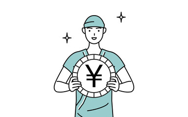 為替差益や円高のイメージ、男性入院患者