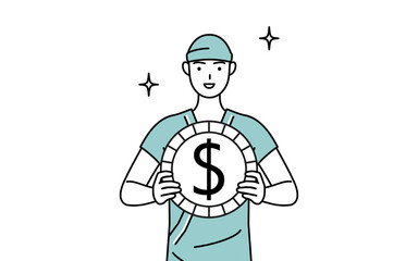 為替差益やドル高のイメージ、男性入院患者