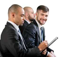 Portrait of  businessmen waiting for meeting