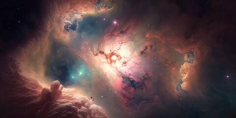 Colorful space galaxy cloud nebula. Stary night cosmos. Universe science astronomy. Supernova background wallpaper	