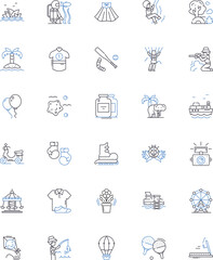 Warmth line icons collection. Cozy, Toasty, Comfy, Pleasant, Soft, Radiant, Fuzzy vector and linear illustration. Balmy,Snug,Kinetic outline signs set