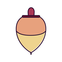 Isolated colored spin toy icon Vector