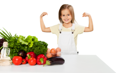 A beautiful girl eating fresh fruit