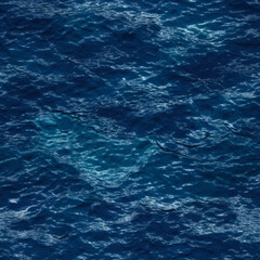 Fototapeta premium The Blue Ocean Water Seamless texture captures the peaceful and refreshing essence of the sea with its shimmering waves and tranquil blue color, creating a serene and calming atmosphere.