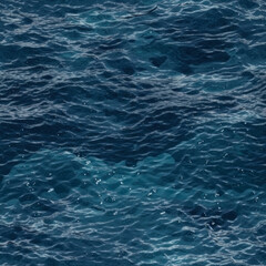 Obraz premium The Blue Ocean Water Seamless texture captures the peaceful and refreshing essence of the sea with its shimmering waves and tranquil blue color, creating a serene and calming atmosphere.