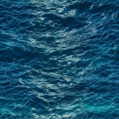 Obraz premium The Blue Ocean Water Seamless texture captures the peaceful and refreshing essence of the sea with its shimmering waves and tranquil blue color, creating a serene and calming atmosphere.