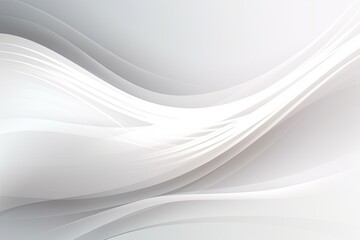 abstract white background with wavy lines. Generative AI