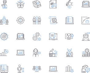 Mtary rewards line icons collection. Points, Bonuses, Incentives, Prizes, Loyalty, Rewards, Benefits vector and linear illustration. Recognitions,Perks,Discounts outline signs set