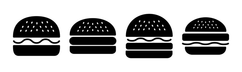 Burger icon vector illustration. burger sign and symbol. hamburger