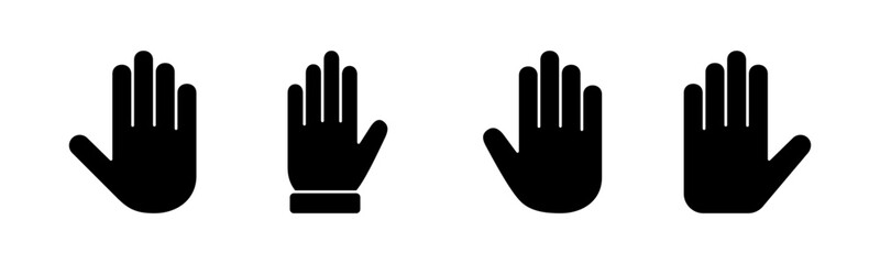 Hand icon vector illustration. hand sign and symbol. hand gesture