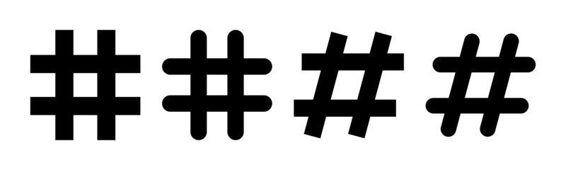 Hashtag icon vector illustration. hashtag sign and symbol