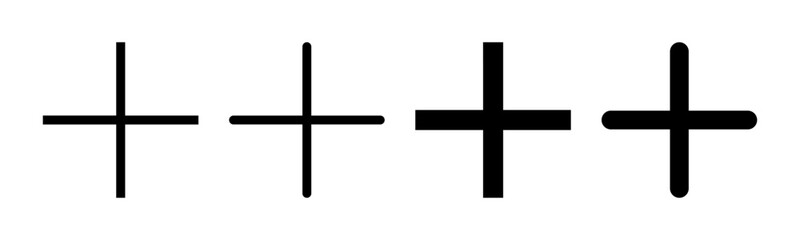 Plus Icon vector illustration. Add plus sign and symbol