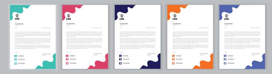 New Corporate And Creative Professional Business Elegant,Modern letterhead template design in minimalist style a4