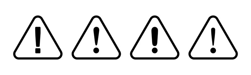 Exclamation danger sign illustration. attention sign and symbol. Hazard warning attention sign
