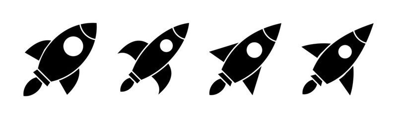 Rocket icon vector illustration. Startup sign and symbol. rocket launcher icon