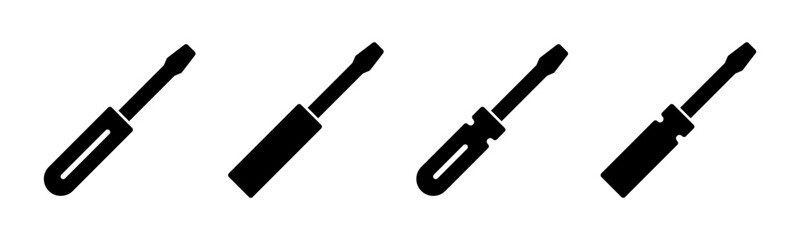 Screwdriver icon vector illustration. tools sign and symbol