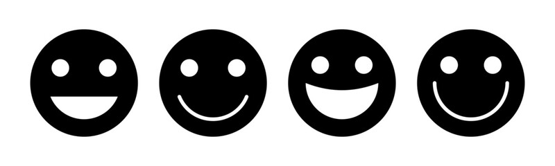 smile icon vector illustration. smile emoticon icon. feedback sign and symbol
