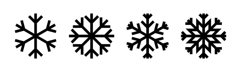 Snow icon vector illustration. snowflake sign and symbol