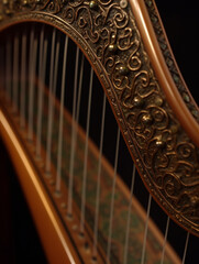 Obraz premium close up of a harp