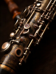Obraz premium close up of an oboe instrument