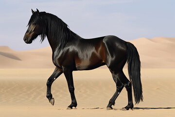 Fototapeta na wymiar Wild Beauty of the Desert Horse