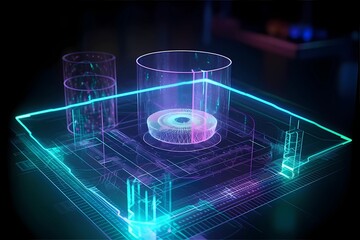 RGB Disco theme quantum computer