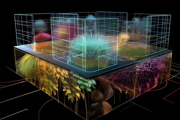 Holographic digital plant farm