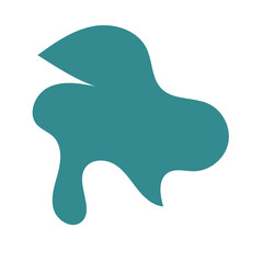 Blue Green Blob Abstract Shapes Vector