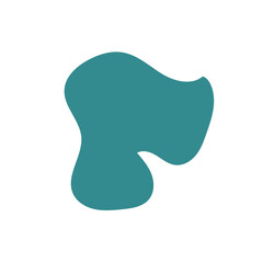 Fototapeta premium Blue Green Blob Abstract Shapes Vector