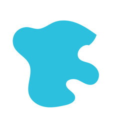 Blue Green Blob Abstract Shapes Vector