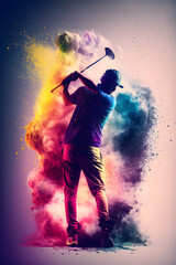 Credible_person_playing_golf_full_artistic_splash_surreal