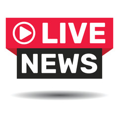 Live news vector illustration design.