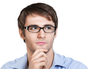 Young Man Thinking